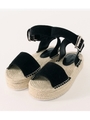 【AZUL BY MOUSSY】アンクルベルトジュートサンダル/BLK