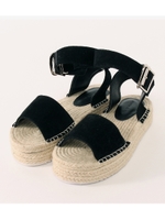 【AZUL BY MOUSSY】アンクルベルトジュートサンダル/BLK