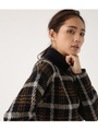 【AZUL BY MOUSSY】クロップド丈ハイネックニットプルオーバー/柄NVY