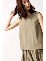 【AZUL BY MOUSSY】タイプライターノースリーブシャツプルオーバー/KHA