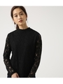 【AZUL BY MOUSSY】ハイネックレーストップス/BLK