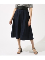 【AZUL BY MOUSSY】フロントタックフレアスカート/NVY