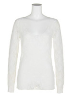【BED＆BREAKFAST】Lily Lace 長袖/WHITE