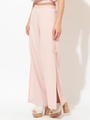 【Emma】サイドスリットワイドパンツ/ピンク