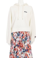 【FILA×MERCURYDUO】裏毛パーカー/O.WHT