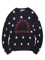 【GELATO PIQUE HOMME】’スムーズィー’カレッジスタージャガードプルオーバー/NVY