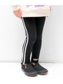 【KIDS】サイドラインロゴレギンス/ブラック(027)