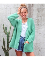 【MIMPI】ニットカーディガン/ミント(041)