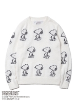 【PEANUTS】ジャガードプルオーバー/OWHT