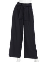 【Rew de Rew】ウエストリボンワイドパンツ（8R12-08013）/ネイビー