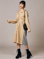 【SPIRALGIRL×Roomy's】スウィッチングシャツガウンワンピース/ベージュ