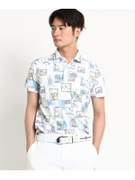 【UVカット】【吸水速乾】ビーチキャンバス半袖ポロ/ホワイト(901)