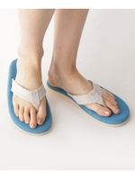 【WEB限定】フェイクスエード リゾートサンダル44003/ブルー(092)