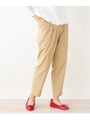 【WEB限定サイズ(LL・3L)有り】テーパードパンツ/ライトベージュ(051)