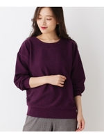 【WEB限定サイズあり】リップルドロッププルオーバー/パープル(083)