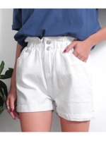 【anap mimpi】ウエストゴムデニムショートパンツ/ホワイト(001)