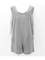 【anap mimpi】スェットショートサロペット/グレー(006)