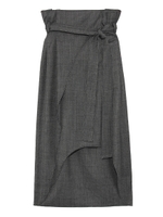 【emmi atelier】巻きスカート/GRY