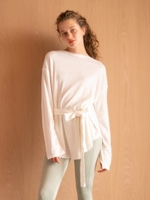 【emmi yoga】サーマル2wayプルオーバー/WHT