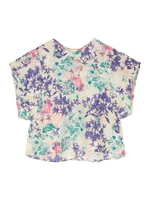 【made in japan】花柄ブラウス/ライトベージュ