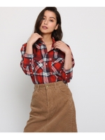 【コラボアイテム】Lee（リー） チェックウエスタンシャツ/レッド(262)