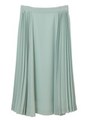 【スカート】サイドプリーツスカート/ライトグリーン