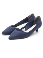 【ストレスフリー/足幅ゆったり3E】サイドオープンパンプス/NAVY