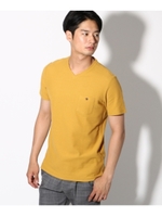 【吸水速乾】【セオアルファ糸採用】VネックTシャツ/マスタード(033)