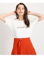【洗える】ロゴプリントTシャツ/オフホワイト(003)
