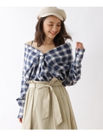 【洗える】綿麻マルチWAYシャツ/ネイビー(193)