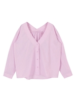 【竹下玲奈さん着用】抜け襟オーバーサイズシャツ/ライトピンク