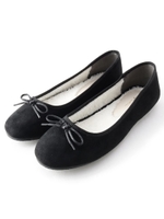 ●ボアバレエシューズ/ブラック(019)