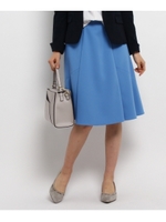 ◆【WEB限定カラーあり】タックウエストスカート/ブルー(092)