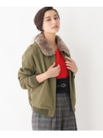 ◆ファー付きブルゾン/カーキ(027)