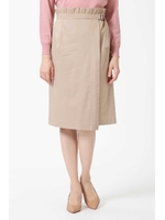 アシンメトリータックラップスカート/ベージュ2(042)