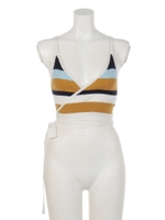 ウエストタイニットトップス/MIX