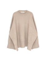 オーバーボックスニット/ベージュ