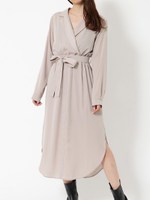 カシュクールロングシャツワンピース/PNK