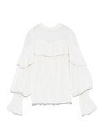 カラーシアーブラウス/WHT