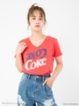 コカ・コーラ 「Coke」Tシャツ/ピンク