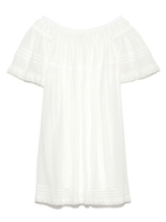 コットンレース ミニワンピース/WHT