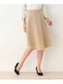 サイドタックフレアスカート/ベージュ(052)
