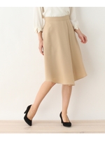 サイドタックフレアスカート/ベージュ(052)