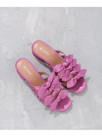 サテンリボンミュール/ピンク