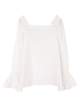 スクエアネックキャンディスリーブブラウス/オフホワイト