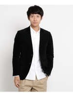 ストレッチコーディロイテーラードジャケット/ブラック(019)