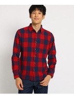 ストレッチネルシャツ/ボルドー(664)