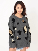 スパンコールニット/GRAY