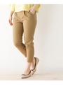 タックテーパードパンツ/ライトベージュ(051)