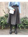 タックフレアスカート/ブルー(492)